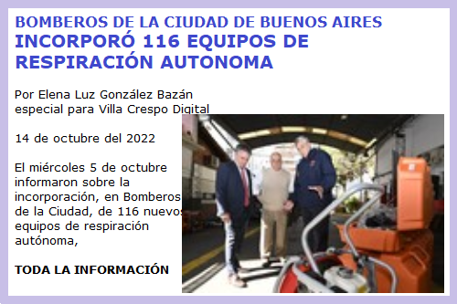 BOMBEROS EQUIPOS NUEVOS